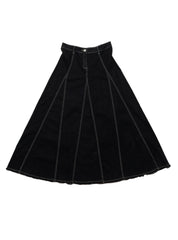 Vintage Style J Jean Skirt - Black Denim | UNIF Clothing outlet