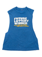 Vintage Future Lottery Winner Sleeveless Tee - Blue | UNIF Clothing near me