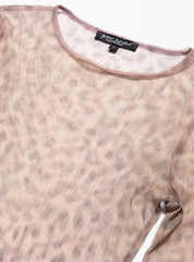 Vintage Betsy Johnson Cheetah Print Long Sleeve Top - Multi | UNIF Clothing for Sale