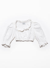 Vintage H Moser Dirndl Top - White | UNIF Clothing outlet
