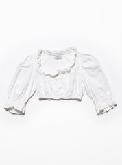 Vintage H Moser Dirndl Top - White | UNIF Clothing outlet