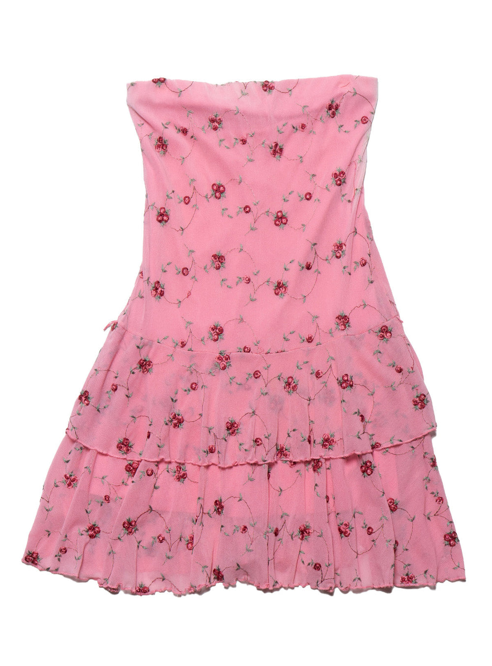 Vintage Pink Floral Dress - Pink | UNIF Clothing on Sale