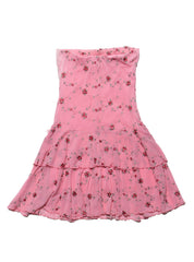 Vintage Pink Floral Dress - Pink | UNIF Clothing on Sale