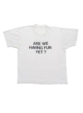 Vintage Are We Having Fun Yet? Tee - White | UNIF Clothing for Sale