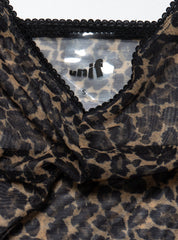 Vintage UNIF Leopard Print Top - Leopard | UNIF Clothing online