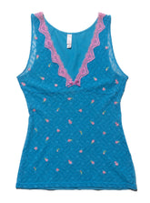 Vintage Victoria's Secret Blue and Pink Top - Blue | UNIF Clothing online shop