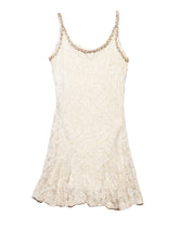 Vintage Betsy Johnson Cream Lace Mini Dress - Beige | UNIF Clothing outlet