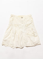 Vintage DA-NANG Yellow Eyelet Skirt - Yellow | UNIF Clothing for Sale