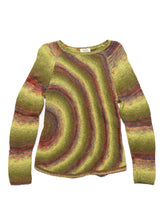 Vintage Talbots Petites Green Multi-colored Swirling Stripes Sweater - Green / Multi | UNIF Clothing Sale