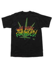 Vintage Will Work For Weed Tee - Black | UNIF Clothing near me