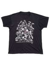 Vintage Fashion Victim Skeleton Football Tee - Black | UNIF Clothing online