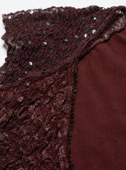 Vintage Ann Ferriday Top - Wine | UNIF Clothing discount