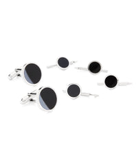 Brooks Brothers Men Onyx Stud Set