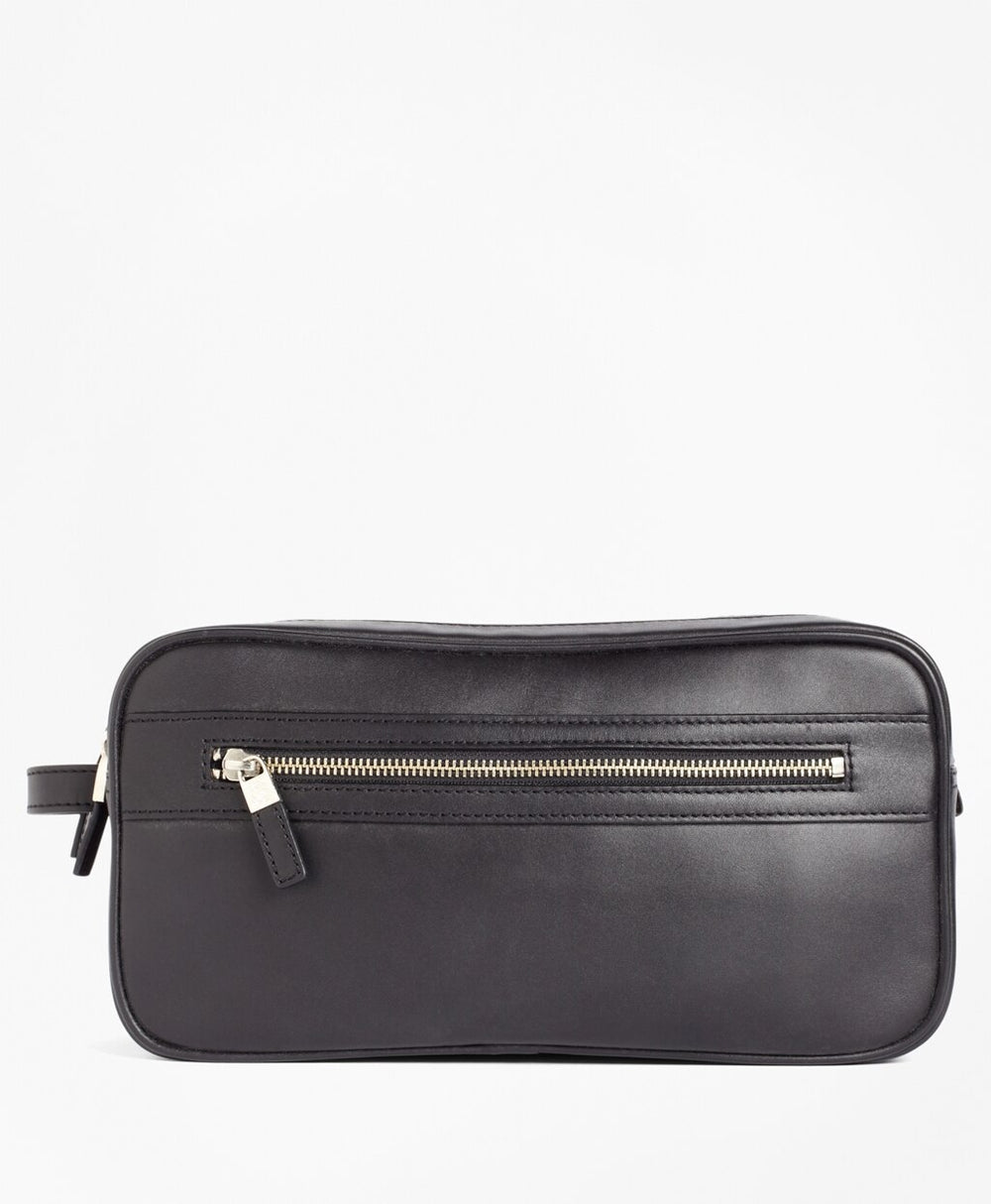 Brooks Brothers Men Leather Travel Kit