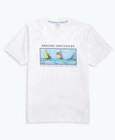 Brooks Brothers Men Boat-Print Cotton Jersey T-Shirt