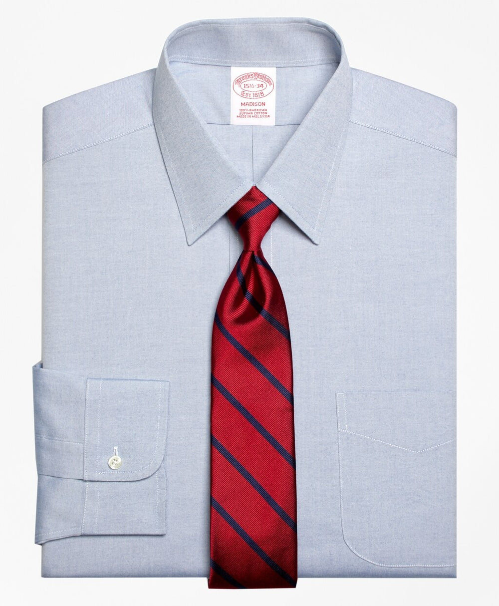 Brooks Brothers Men Madison Classic-Fit Dress Shirt, Forward Point Collar