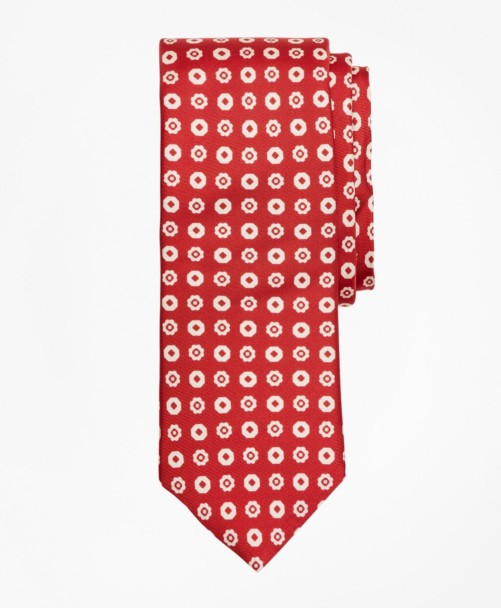 Brooks Brothers Men Octagon Flower Tie