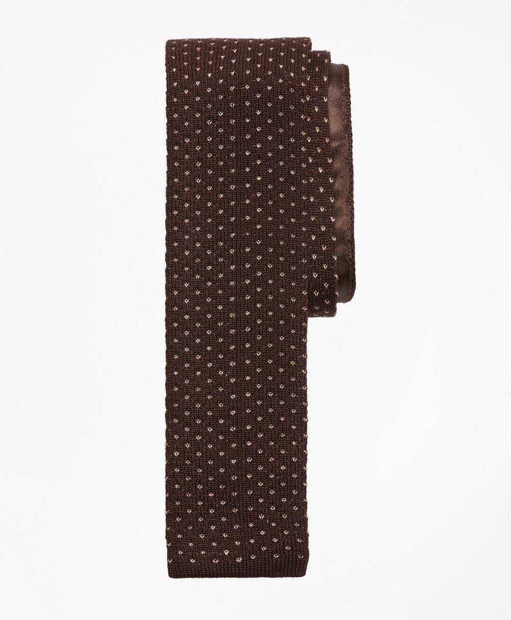 Brooks Brothers Men Dot Knit Tie