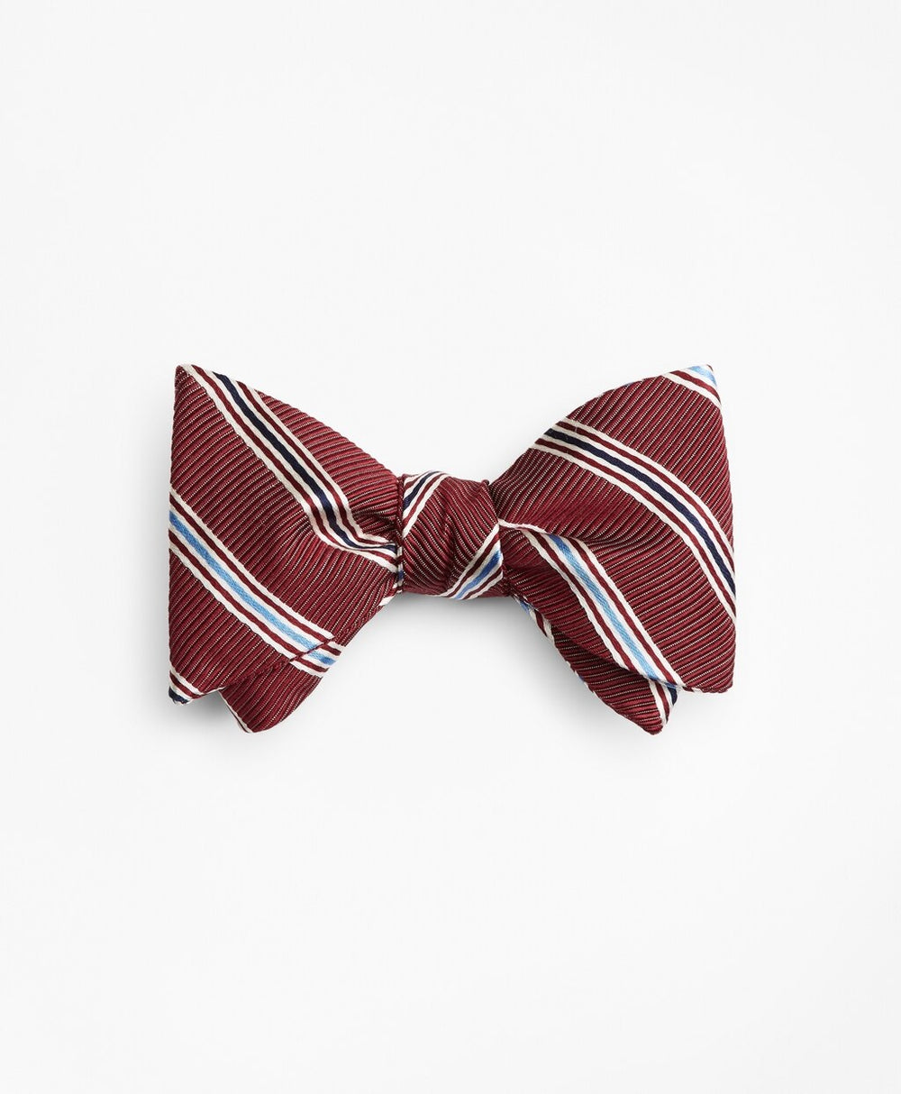 Brooks Brothers Men Track Stripe Bow Tie