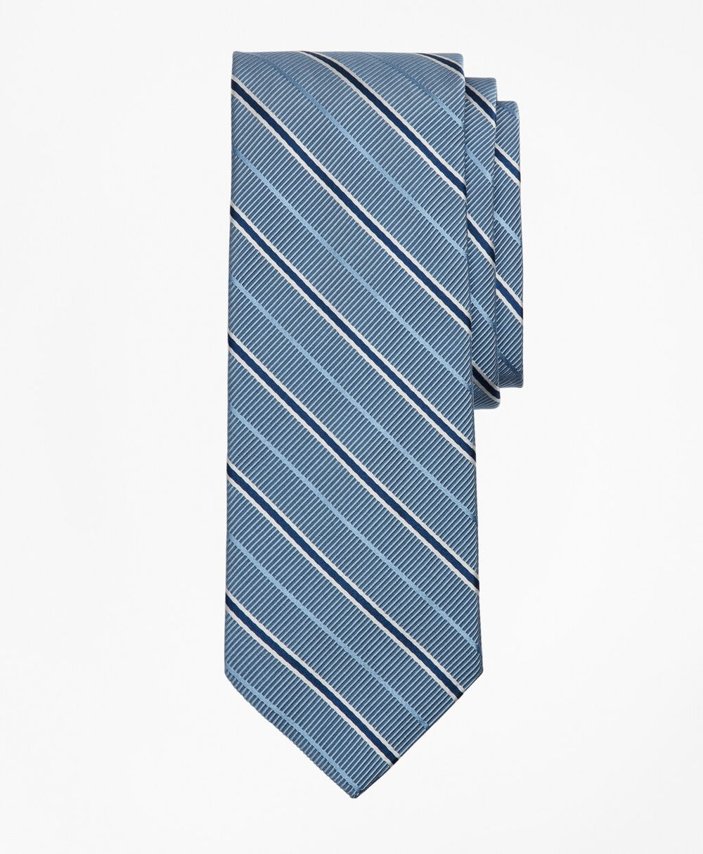 Brooks Brothers Men Ribbed Stripe Tie