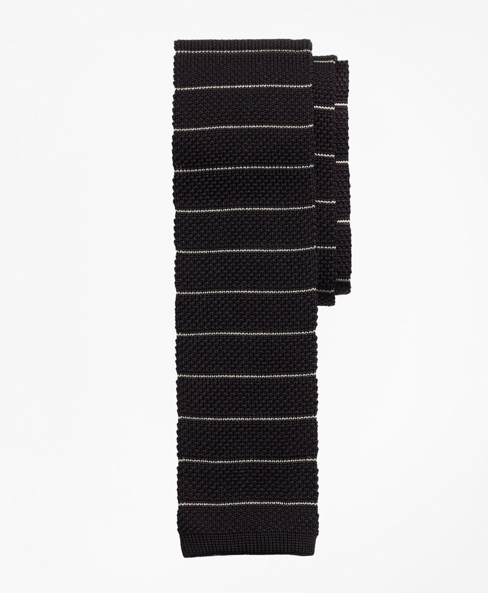 Brooks Brothers Men Thin Stripe Knit Tie