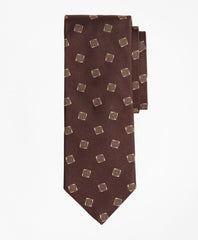 Brooks Brothers Men Limited Edition Archival Collection Geometric Silk Jacquard Tie