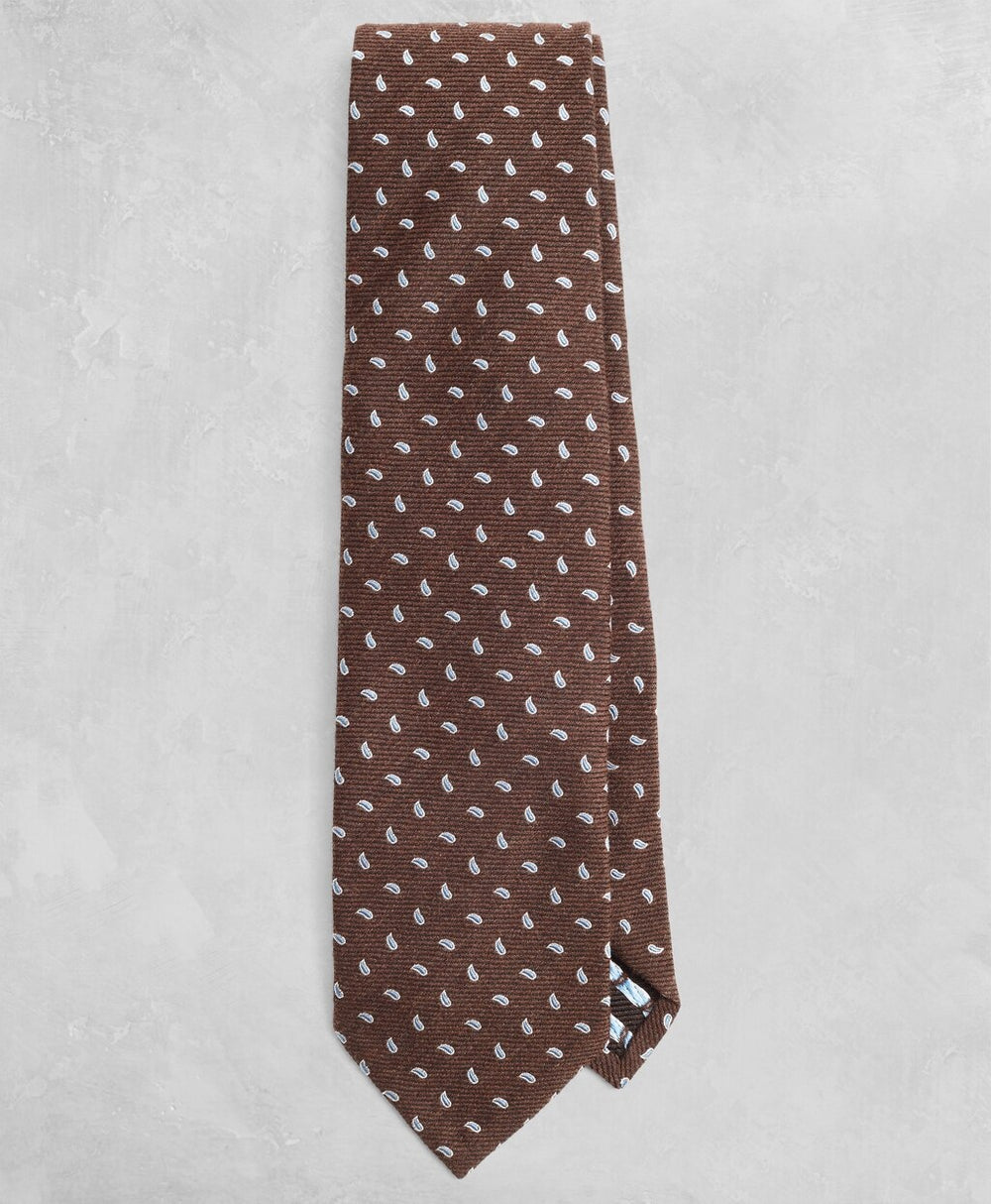 Brooks Brothers Men Golden Fleece® Pine Silk-Wool Twill Tie