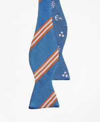 Brooks Brothers Men Nautical with Stripe Reversible Bow Tie