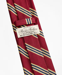 Brooks Brothers Men Limited Edition Archival Collection BB#1 Striped Rep with Crest Silk Tie