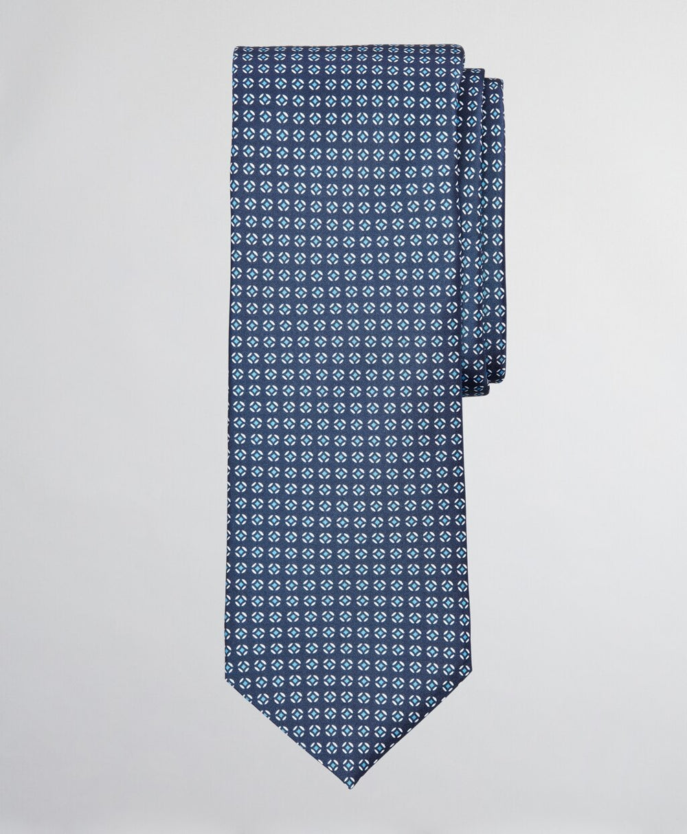 Brooks Brothers Men Geometric Print Tie