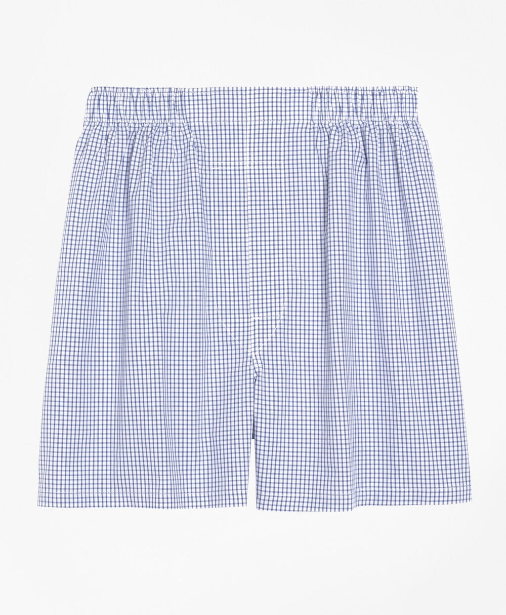 Brooks Brothers Men Slim Fit Small Check Boxers