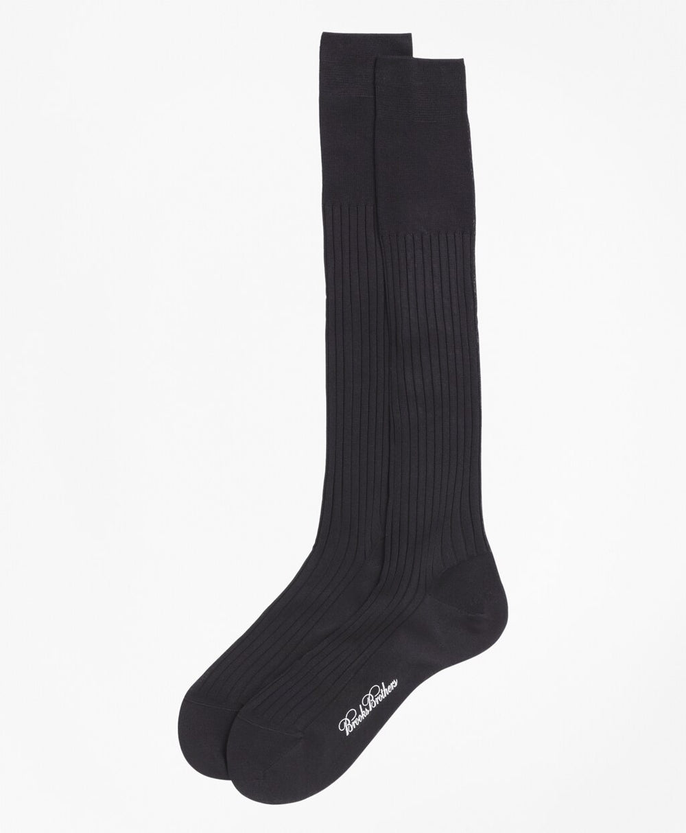 Brooks Brothers Men Filo Di Scozia Over-the-Calf Socks