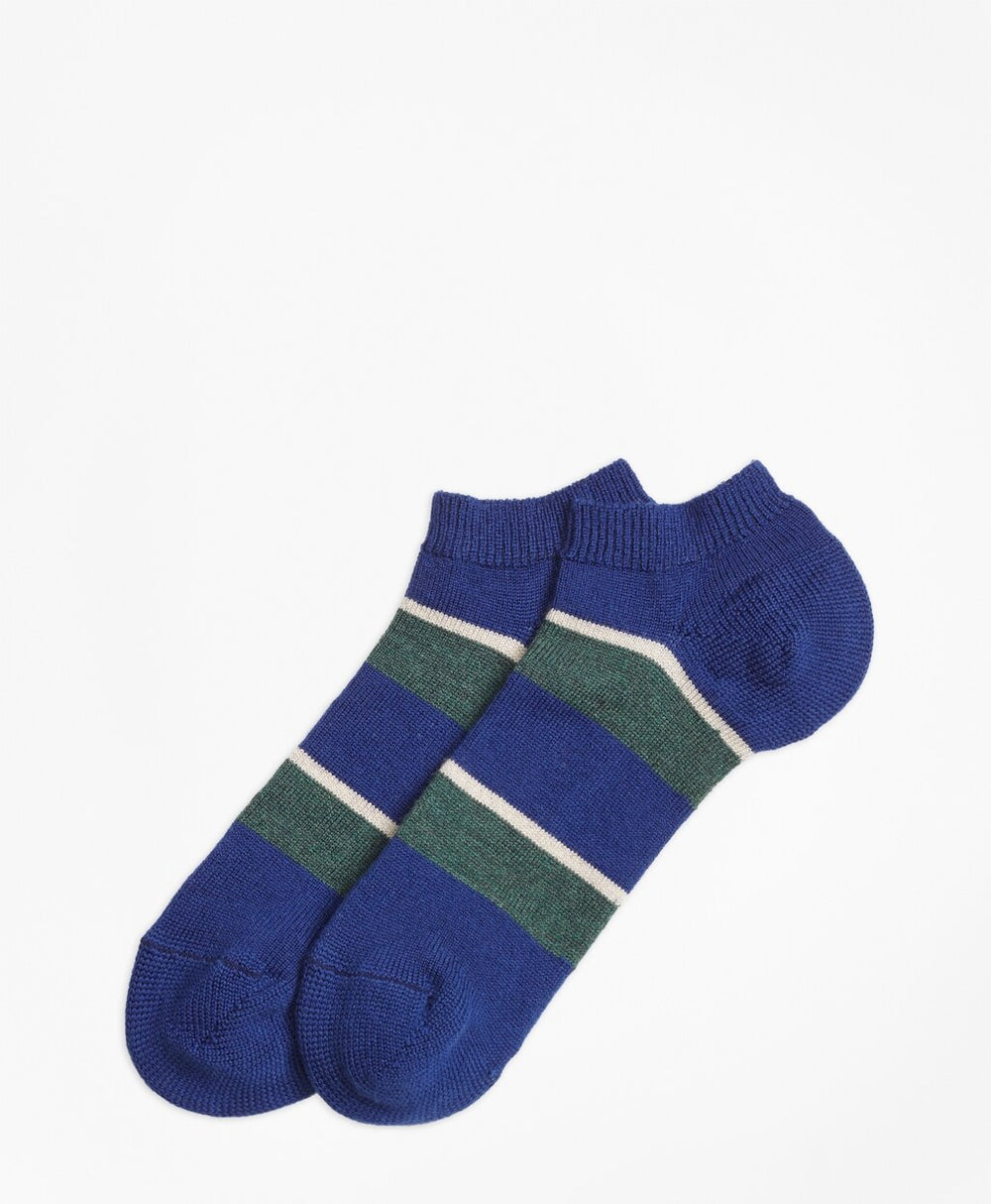 Brooks Brothers Men Wide Stripe Ankle Socks