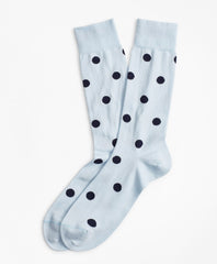 Brooks Brothers Men Polka Dot Crew Socks