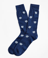 Brooks Brothers Men Hibiscus Crew Socks
