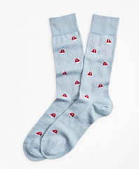 Brooks Brothers Men Sailboat Crew Socks