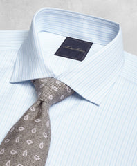 Brooks Brothers Men Golden Fleece® Milano Slim-Fit Dress Shirt, English Collar Two-Tone Alternating-Stripe