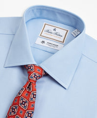 Brooks Brothers Men Luxury Collection Regent Fitted Dress Shirt, Franklin Spread Collar Dobby