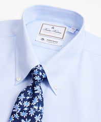 Brooks Brothers Men Luxury Collection Regent Fitted Dress Shirt, Button-Down Collar Dobby Links