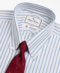 Brooks Brothers Men Luxury Collection Regent Fitted Dress Shirt, Button-Down Collar Stripe