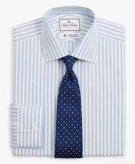 Brooks Brothers Men Luxury Collection Regent Fitted Dress Shirt, Franklin Spread Collar Outline Stripe