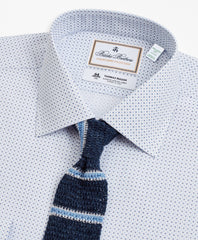 Brooks Brothers Men Luxury Collection Milano Slim-Fit Dress Shirt, Franklin Spread Collar Geo Print