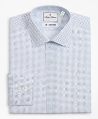 Brooks Brothers Men Luxury Collection Milano Slim-Fit Dress Shirt, Franklin Spread Collar Geo Print