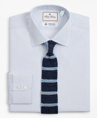 Brooks Brothers Men Luxury Collection Milano Slim-Fit Dress Shirt, Franklin Spread Collar Geo Print