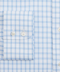 Brooks Brothers Men Luxury Collection Milano Slim-Fit Dress Shirt, Franklin Spread Collar Check