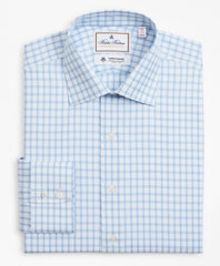 Brooks Brothers Men Luxury Collection Madison Classic-Fit Dress Shirt, Franklin Spread Collar Check