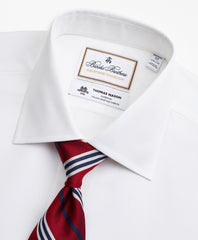 Brooks Brothers Men Luxury Collection Regent Fitted Dress Shirt, Franklin Spread Collar Fine Stripe