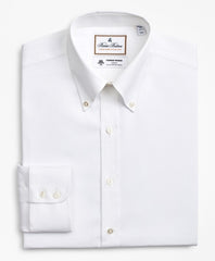 Brooks Brothers Men Luxury Collection Regent Fitted Dress Shirt, Button-Down Collar Self-Stripe