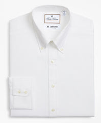 Brooks Brothers Men Luxury Collection Regent Fitted Dress Shirt, Button-Down Collar Textured