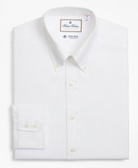 Brooks Brothers Men Luxury Collection Madison Classic-Fit Dress Shirt, Button-Down Collar Textured
